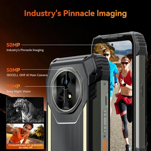 Miniatura 5 de Blackview XPLORE 2 Gemini AI 5G - Teléfono resistente con proyector, Dimensity 8300 Android 15 6.73" 3.2K AMOLED 20000mAh/120W 36GB+256GB T-Mobile