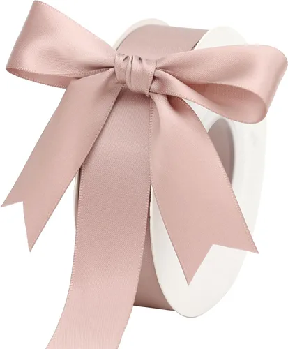 Miniatura 17 de Cinta de satén blanca de 1 pulgada de doble cara, 25 yardas para envoltura de regalos, ramo de novia, decoración de boda, decoración de fiesta