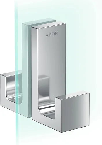 Miniatura 4 de AXOR Manija rectangular universal para puerta de ducha de 2 pulgadas en óptica dorada cepillada, 42639250 Óptica de oro cepillado.