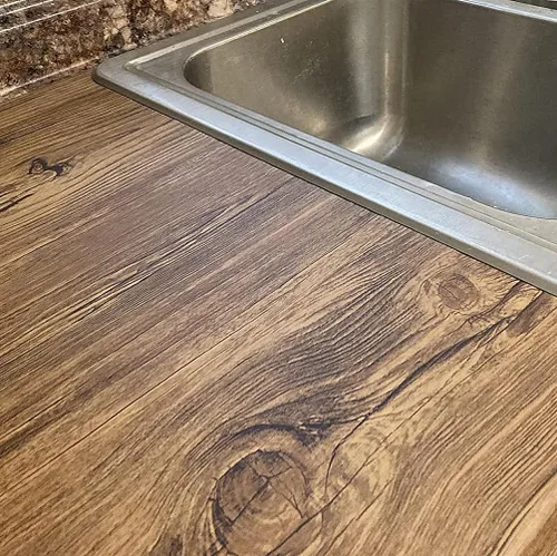 Miniatura 8 de LACHEERY Papel de contacto de grano de madera marrón rústico de 24 x 160 pulgadas, papel de contacto de madera para despegar y pegar, papel tapiz