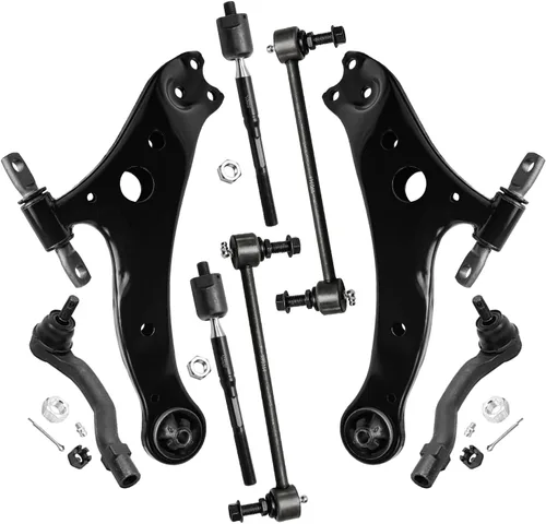Miniatura 122 de Detroit Axle - Kit de brazos de control de extremo delantero de 8 piezas para Dodge Dakota 00-04, Durango 00-03, 4 brazos de control superior e