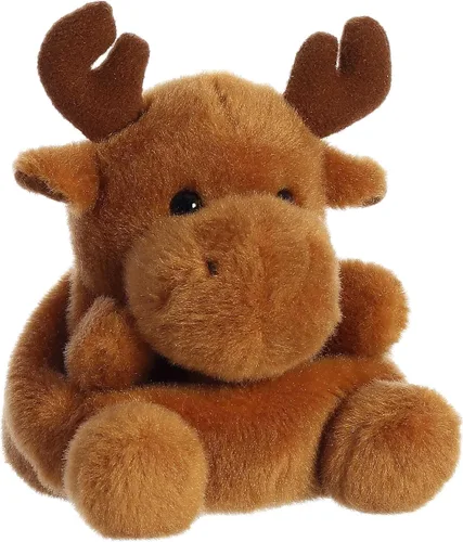 Miniatura 2 de Aurora® Adorable Palm Pals™ Cinnamon Moose™ - Peluche de muñeco de felpa coleccionable y divertido para niños y coleccionistas adultos - Perfecto