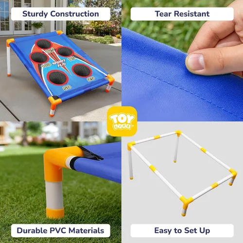Miniatura 3 de TOY Life Bean Bags Toss Carnival Games, Cornhole, Outdoor Toys for Kids Ages 4-8, Backyard Game Sports & Outdoor Play, Outside Toys for Ages 5-7