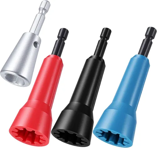 Miniatura 8 de 4 piezas de alambres de tuerca, herramienta de torsión de alambre para taladro de alambre Twister para taladro, alambre, herramienta de torsión
