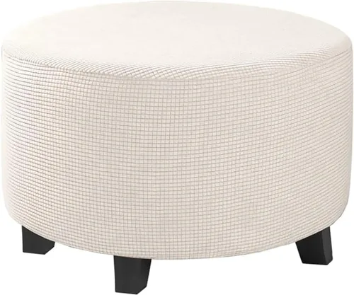 Miniatura 63 de H.VERSAILTEX Funda otomana rectangular de 29 a 34 pies para reposapiés, fundas protectoras para reposapiés, con tela jacquard elástica, gruesa