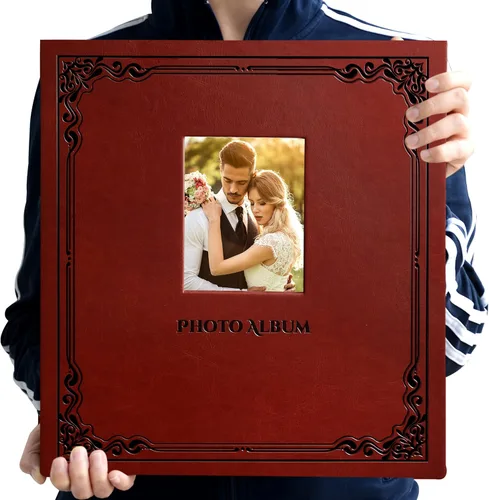 Miniatura 9 de Álbum de Fotos Zoview Art Puede Contener Fotos de 3X5 4X6 5X7 6X8 8X10, Álbumes de Recortes DIY Magnéticos Autoadhesivos (Negro, Grande)