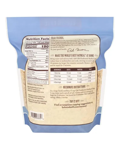 Miniatura 2 de Bob's Red Mill - Avena enrollada sin gluten, a la antigua, 32 onzas (paquete de 1), sin gluten, sin OMG, grano entero, vegano, kosher