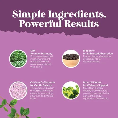 Miniatura 6 de Potente suplemento DIM para mujeres, equilibrio hormonal para mujeres con DIM y pimienta negra apoyo para la menopausia y alivio del síndrome