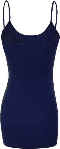 Miniatura 65 de Emmalise Camisola larga casual básica para mujer, con tirantes ajustables, top en capas