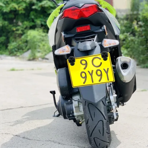 Miniatura 2 de Tornillos para placa de matrícula de calavera para marco de motocicleta, kit de pernos de tornillo de etiqueta de automóvil, apto para vehículos