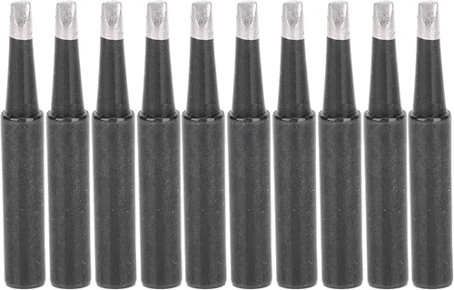 10 puntas de soldador, color negro 900M T 3.2D tipo de calefacción interior puntas de soldadura accesorios para estaciones de soldadura serie
