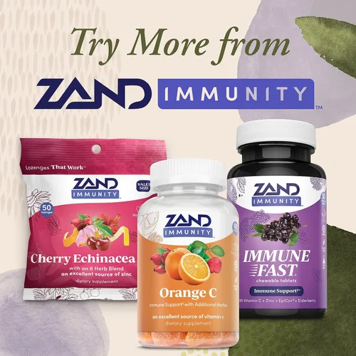 Miniatura 6 de Gomitas de Vitamina C de ZAND Sabor Naranja, Suplemento de Bienestar e Inmunidad, Vitamina C Masticable con Bioflavonoides Cítricos, Escaramujos