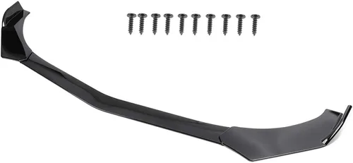 Miniatura 8 de cciyu 3 unids Universal Front Lip Splitter Parachoques Alerón Ajustable Labio ABS Ajuste para la mayoría de los coches