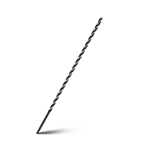 Miniatura 31 de Broca de taladro de barrena de 1-1/2" x 6" para madera, vástago hexagonal de tres estrías, broca de barrena larga para madera blanda y dura, tocón
