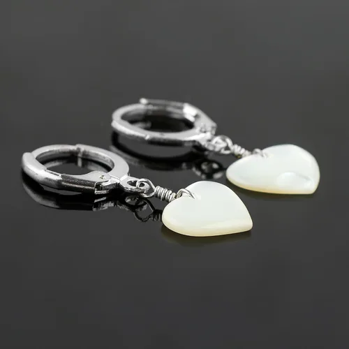 Miniatura 56 de Aretes de aro de cristal afganita natural Piedras afganas de alto grado Aretes chapados en plata Gota lisa Joyas de piedras preciosas hechas