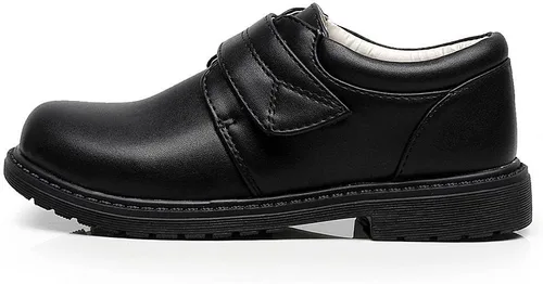 Miniatura 2 de rismart Zapatos de vestir Oxfords con punta redonda y cierre de velcro para niño