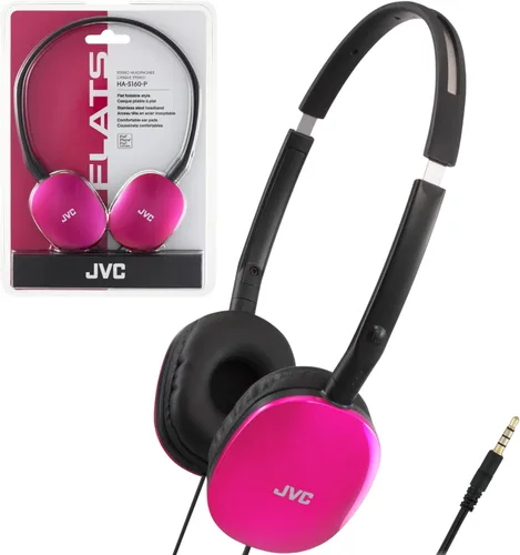 Miniatura 8 de JVC Auriculares planos con cable – Diseño plegable plano – Controlador de 1.181 in para un sonido potente – Almohadillas suaves para mayor comodidad