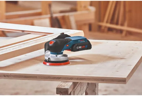 Miniatura 15 de BOSCH GEX18V-5B15 18V Kit de lijadora orbital aleatoria sin escobillas de 5 pulgadas con (1) batería de alimentación avanzada CORE18V 4 Ah