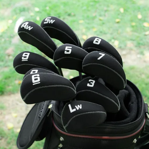 Miniatura 2 de Fundas de Hierro de Golf para Palos de Golf Juego de Fundas de Hierro de Golf de Neopreno 11pcs/10pcs Fundas para Cabezas de Hierro de Golf Fundas