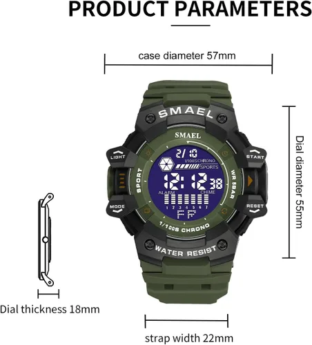 Miniatura 4 de SMAEL 8050 Digital Watch for Men Modern Style and Multifunctional Features Wirst Watch for Men's Fashion and Functionality