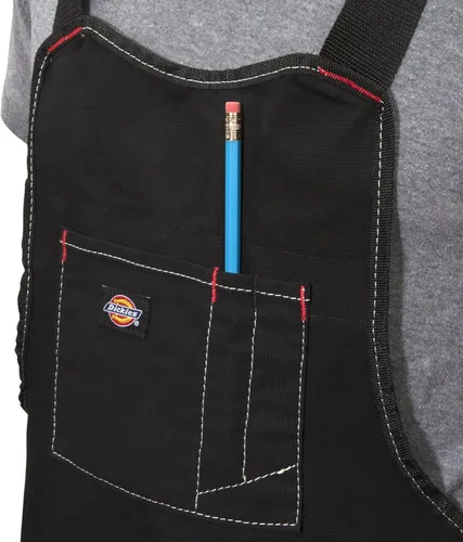 Miniatura 3 de Dickies Delantal de taller con pechera, 16 bolsillos Negro