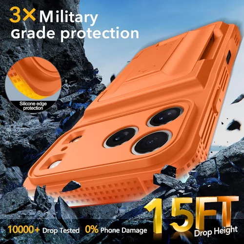 Miniatura 7 de Oterkin Funda tipo cartera para iPhone 17 Pro Max [4-5 tarjeteros] [Soporte] [Protección completa de la cámara] [Bloqueo RFID]