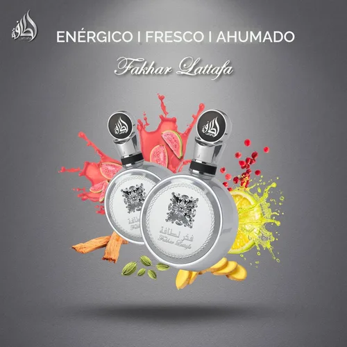 Miniatura 4 de Lattafa Fakhar Platin – Cítrico, picante, aromático, amaderado – Eau de Parfum Spray de larga duración para unisex, 3.4 onzas / 3.4 fl oz
