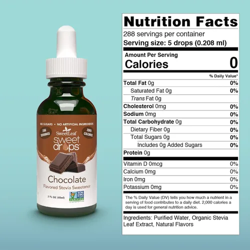 Miniatura 2 de Stevia líquida Sweetleaf, 2 onzas