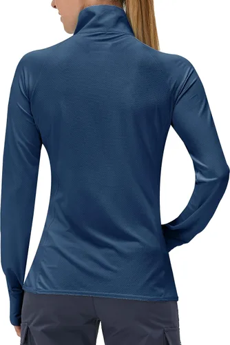 Miniatura 2 de Ropa de manga larga con protección solar UPF 50 para mujer para senderismo ligera con cierre SPF