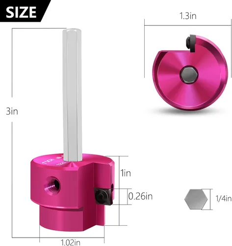 Miniatura 7 de Escariador de Tubería de PVC Cabezal de 1 Pulgada, Protector de Accesorios de PVC con Eje Hexagonal de 1/4 de Pulgada, Escariador de Accesorios