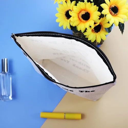 Miniatura 5 de Bolsas de maquillaje de regalo para mujeres líderes, Blanco apagado, S