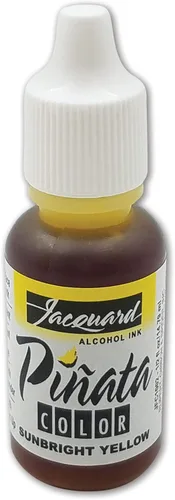 Jacquard Tinta de Alcohol Pinata - Amarillo Brillante Solar - Tinta Profesional y Versátil que Produce Resultados Saturados de Color y Libres de