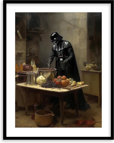 Miniatura 42 de Impresiones de Arte para Cocina de Star Wars - Impresión Giclée de Arte Fino Premium - Póster de Impresión Estético de Darth Vader Boba Fett Yoda