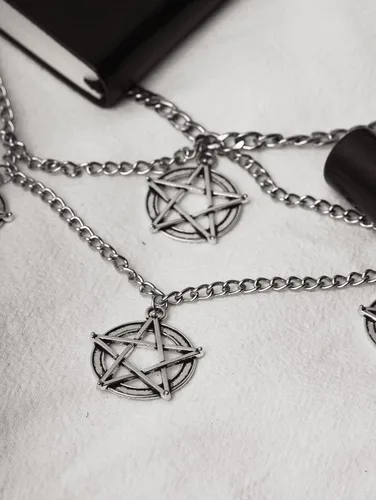 Miniatura 5 de Sacina Gargantilla gótica en capas, gargantilla gótica, gargantilla grunge, collares grunge, collares Y2K, Halloween, Navidad, Año Nuevo, regalo