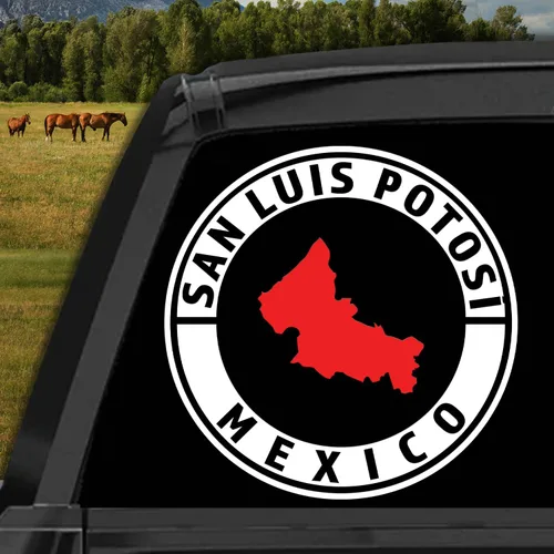 San Luis Potosí - Adhesivo adhesivo para Carro de México, vinilo para Trocas calcomanias para camiones o automóviles de Estados mexicanos (5