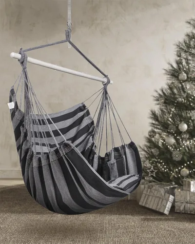 Miniatura 2 de Silla de columpio con cuerda colgante Lulladle - Silla de hamaca para dormitorios - Silla de columpio para interior - Silla colgante para exterior