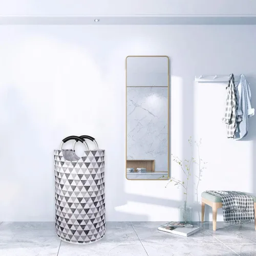 Miniatura 7 de Dalykate Cesta de lavandería extragrande de tela Oxford plegable de 115 litros, bolsa de lavandería plegable con asas, impermeable, portátil, cesta