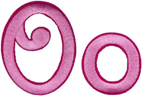 Miniatura 14 de Letras cursivas rosa bordadas, parches para planchar, apliques para ropa, vestido, sombrero, vaqueros, costura, alfabeto, letra (Aa-Zz), accesorio Bb