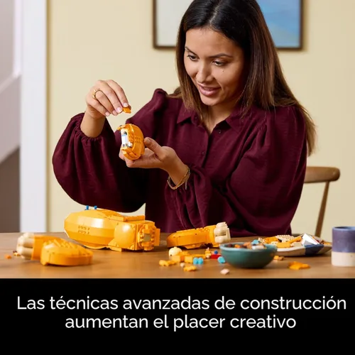 Miniatura 5 de LEGO Disney El Joven Simba El Rey León Sets de Construcción para Adultos - Figurilla Construible para Exhibición, Edades 18+ - Kits DIY