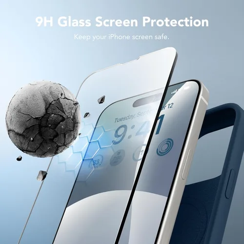 Miniatura 5 de GONEZ Funda de silicona para iPhone 14 Pro Max, compatible con MagSafe, con protector de pantalla + protector de lente de cámara, silicona líquida a