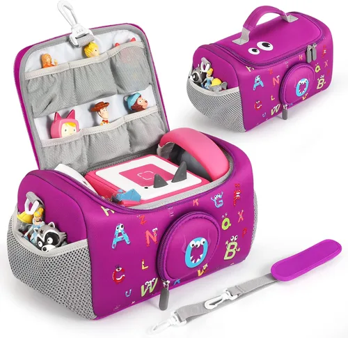 Miniatura 9 de Estuche de Transporte OUKNAK para el Set Inicial de Toniebox, Bolsa de Almacenamiento para Portador de Toniebox 2, Estuche de Transporte para Gris