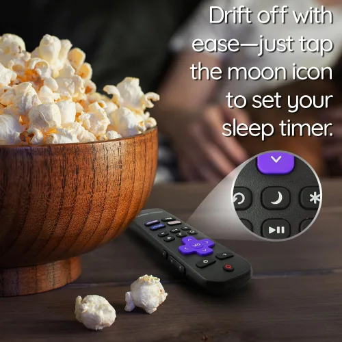 Miniatura 6 de Control remoto OEM para Roku TV sin emparejamiento Incluye botones de control de volumen y atajos Netflix Disney+ Apple TV y HBO (Hisense 3226001217)