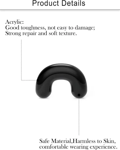 Miniatura 3 de Cisyozi 16G, 14G, 12G, 10G, 8G, 6G, 4G, 2G, kit de estiramiento de plástico hipoalergénico en forma de U, anillos de tabique para cirugía, trabajo