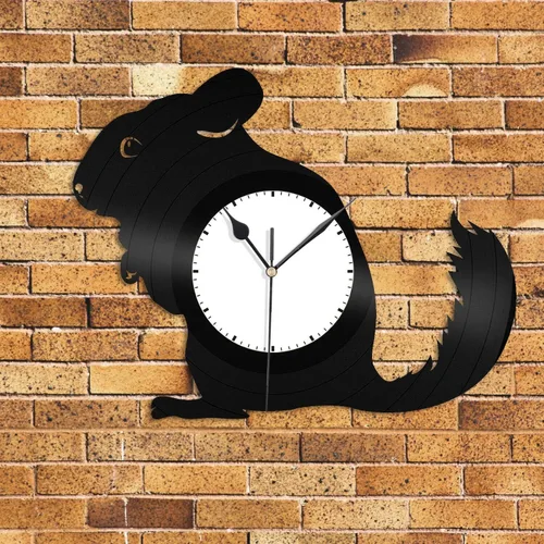 Chinchilla - Reloj de pared de vinilo para regalar a los amantes de los animales, decoración de la habitación de los niños, diseño vintage, oficina,