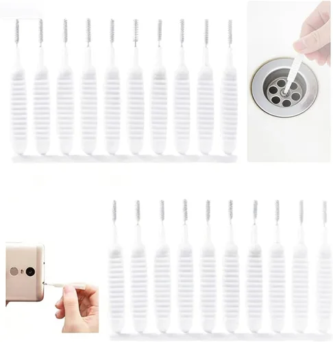 Miniatura 9 de Cepillo de limpieza para cabezal de ducha, cepillo de limpieza antiobstrucción, cepillo de limpieza mejorado para cabezales de ducha, cepillos de 10