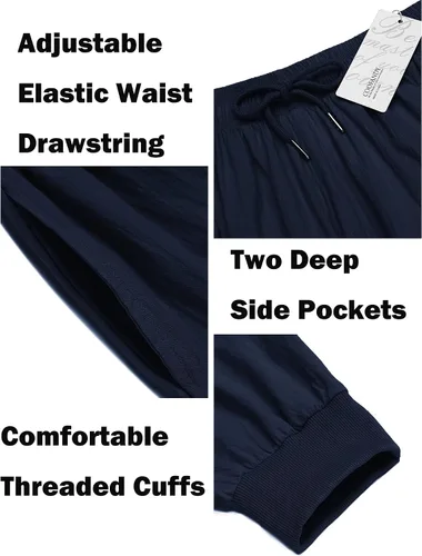 Miniatura 5 de COOFANDY Pantalones de harén hippie para hombre, holgados, de lino, bohemio, para yoga, casual, con entrepierna caída, pantalones