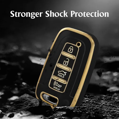 Miniatura 5 de Estuche para Llave Inteligente de TPU Funda Protectora Compatible con Azera Elantra GT EQUUS Genesis Coupe Santa FE Sonata Tucson Veloster KIA