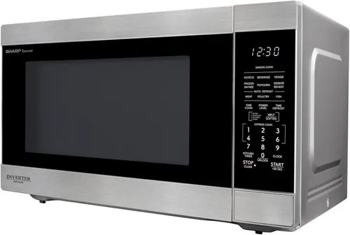 Miniatura 15 de SHARP Horno microondas para encimera con plato giratorio extraíble de 16.5 pulgadas, 1200 vatios, 2.2 pies cúbicos, acero inoxidable
