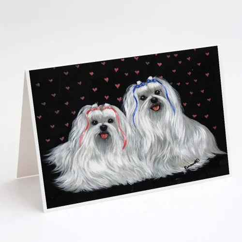 Miniatura 18 de Caroline's Treasures PPP3013GCA7P - Tarjetas de felicitación y sobres para mascotas de Basset Hound Teacher, paquete de 8 tarjetas en blanco