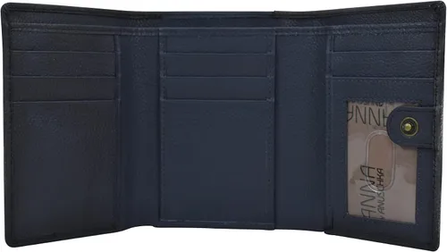 Miniatura 24 de Anna by Anuschka Cartera de tres pliegues pintada a mano para mujer de cuero
